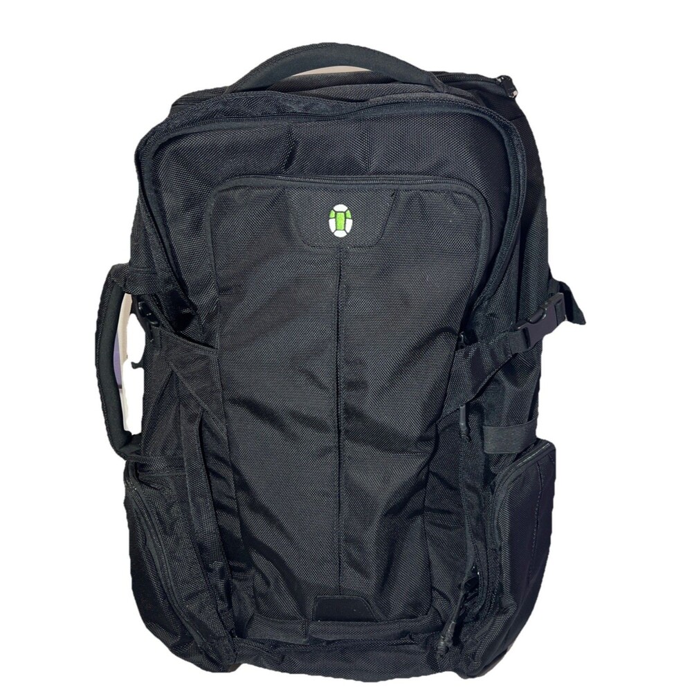 Tortuga 45L Carry On Travel Backpack With Padded Hip Belt Black 22x15.5x 7" New